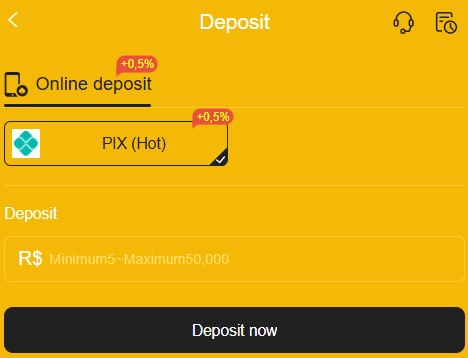 Deposite no 81bet Rápido: Pix e Crypto (BTC/ETH/USDT) para Começar 3 Interface de Depósito